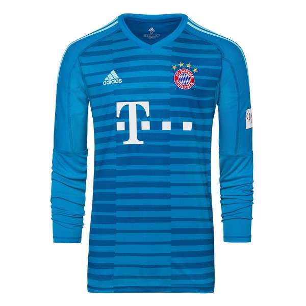 Camiseta Bayern Munich Replica Segunda Ropa ML Portero 2018/19 Azul